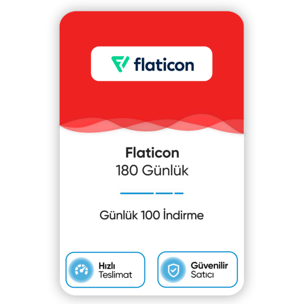 Flaticon – 180 Günlük